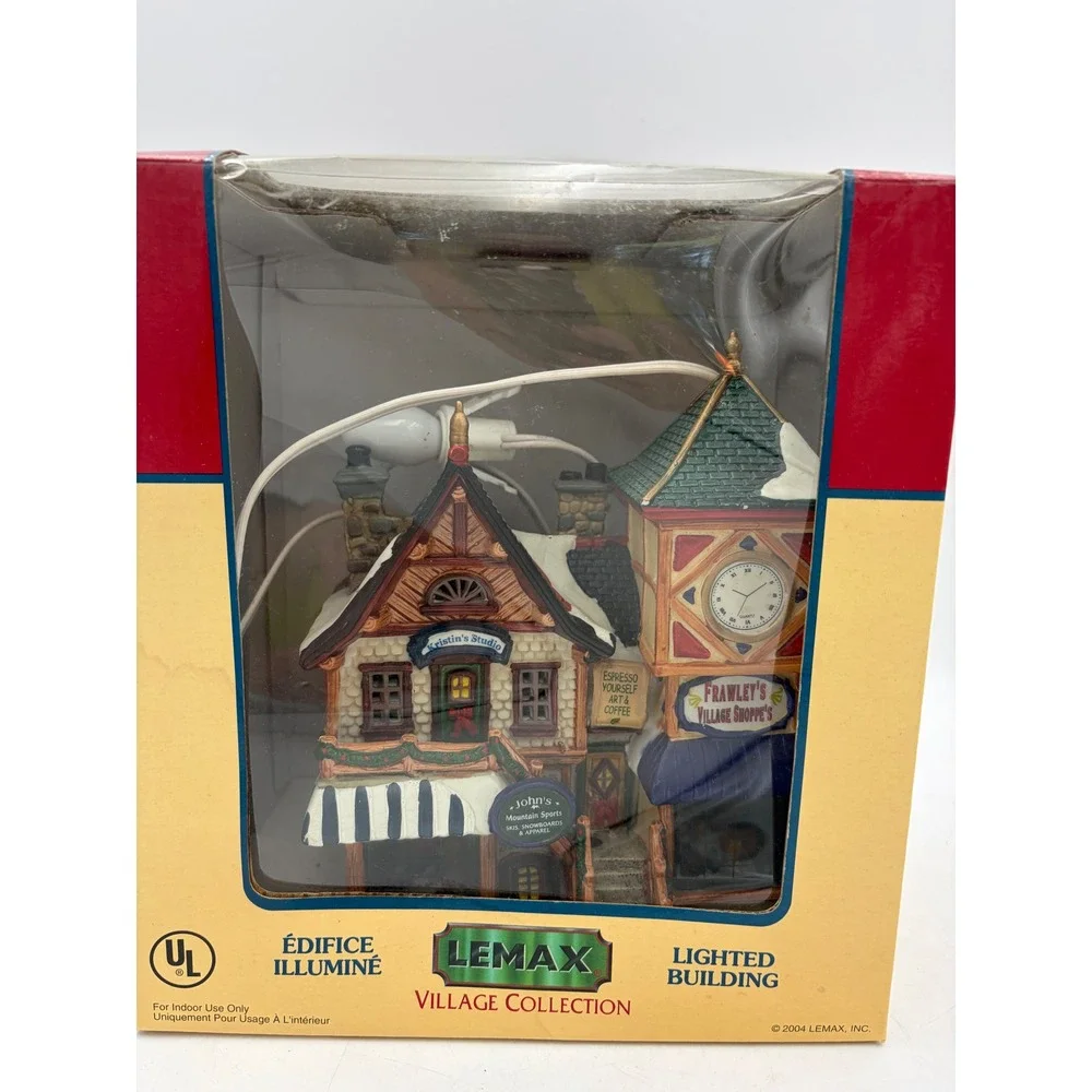 RARE Vintage Lemax Vail Village Frawley's Shoppe's 2004 Lighted 45108S Christmas